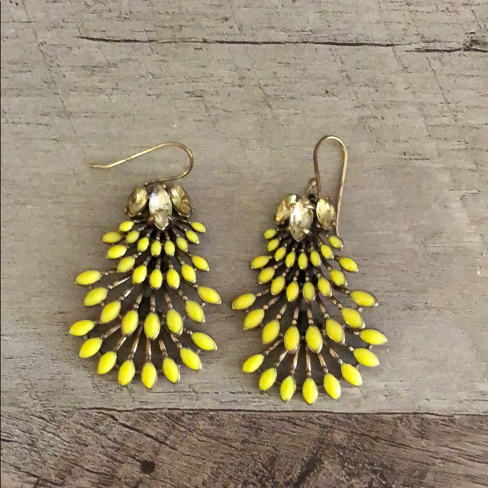Stella And Dot yellow earrings